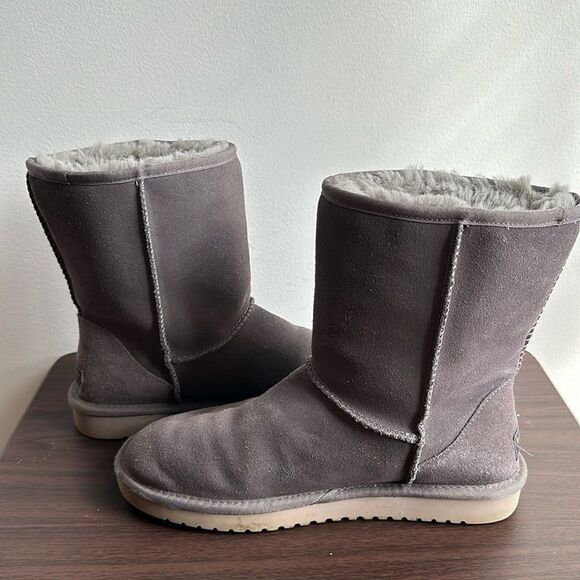 Koolaburra By Ugg Gray Suede Winter Snow Boots Sz 9 - Picture 5 of 7